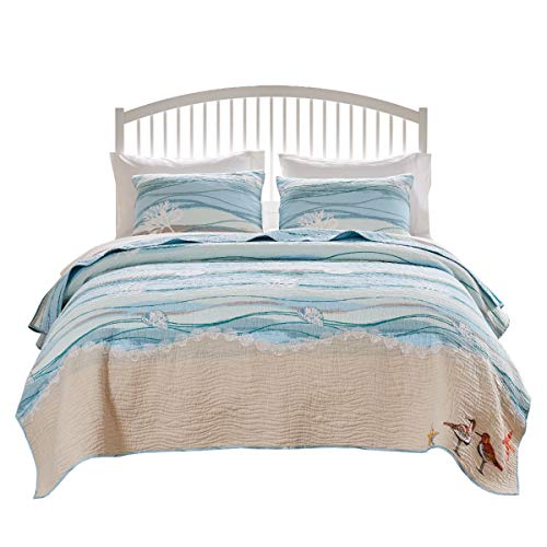 Greenland Home Maui Quilt Set, 2-Piece Twin/Twin XL, Multi