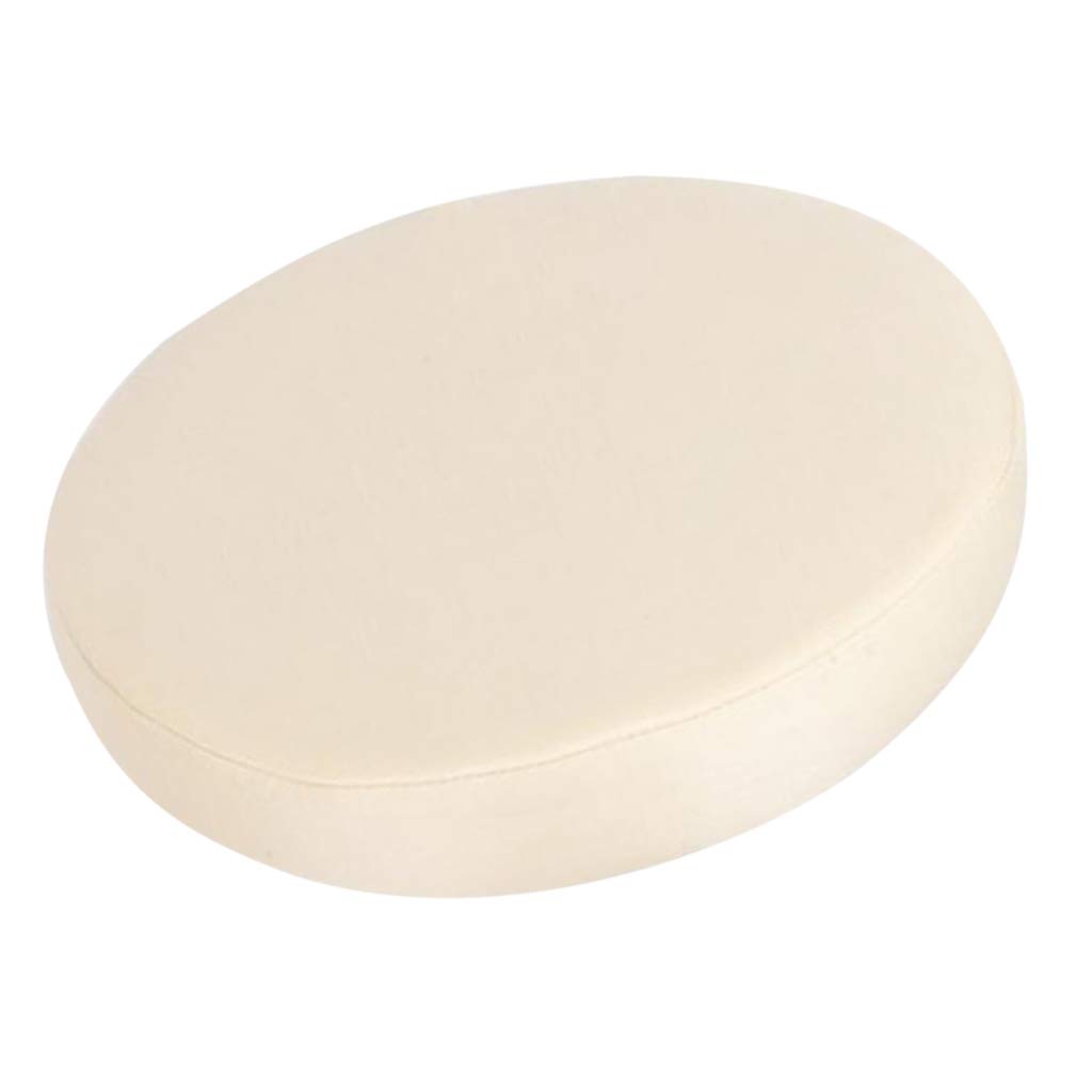 Fenteer Non-slip Bar Stool Cover Round Sleeve Band Height 10cm Home Fashions, Beige_35x10cm, as described