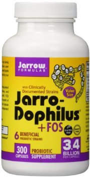 Jarrow Formulas Jarro-Dophilus + FOS -- 300 Capsules , Pack of 2