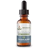 High Strength Hemp Oil for Anxiety and Pain Relief - 400mg Delicious Mint Chocolate Flavor 1 Ounce - 30ml 60 Servings - Restorative Botanicals - Also Supports Healthy Sleep Patterns, Mental Clarity