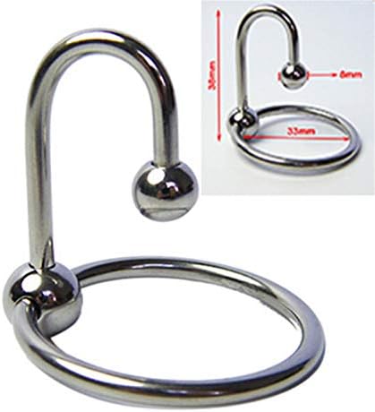 Stainless Steel Pénî^s Double Ball Head Ring with Cum Stopper Male Pénîs-Rîńgs Toys for Men