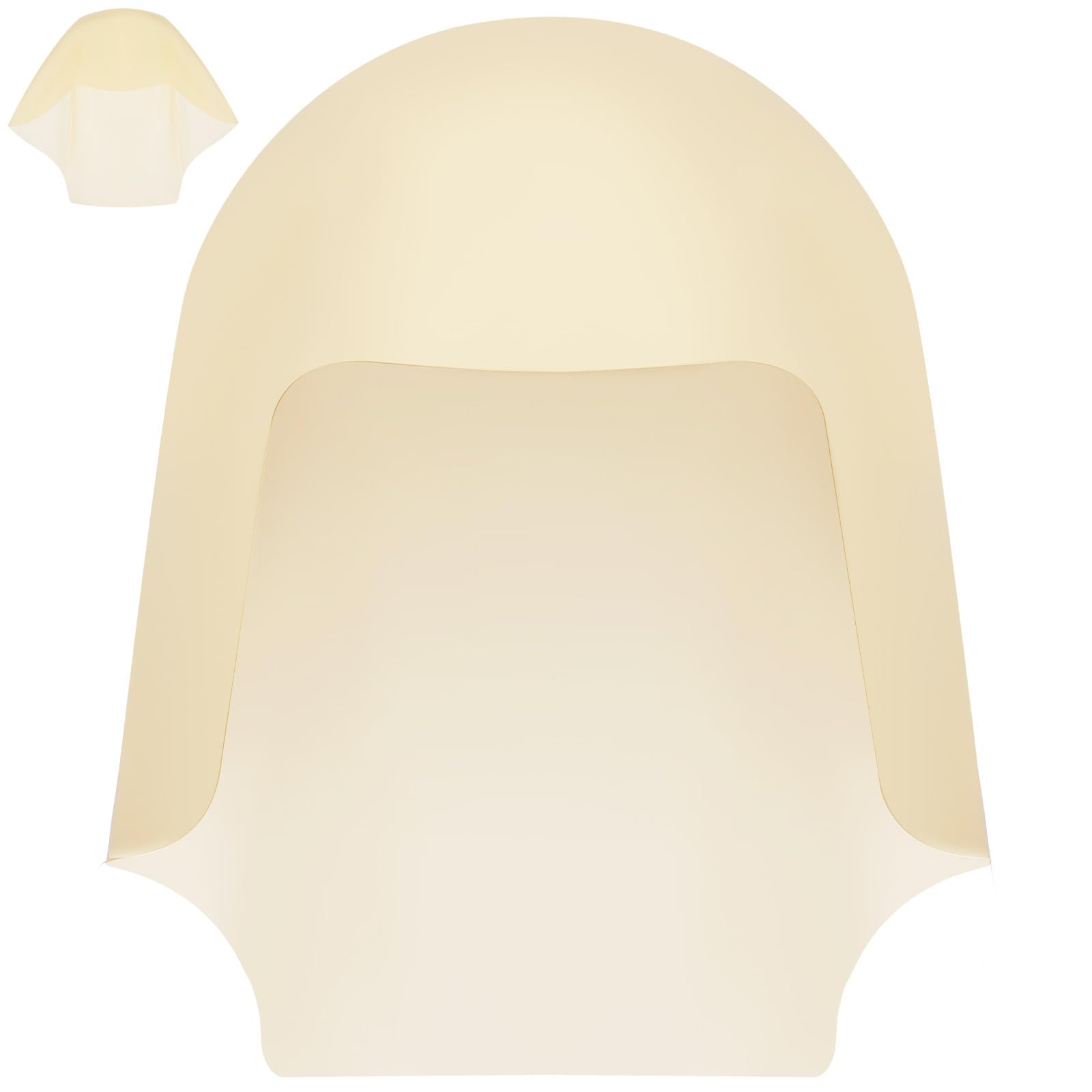 Happyyami Bald Caps Funny Latex Bald Head Wig Adults April Fools' Day Costume Accessory For Makeup Stage Plays Halloween Movies Club Activities Cosplay Size L