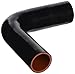 HPS HTSER90-150-175-BLK Silicone High Temperature 4-ply Reinforced 90 degree Elbow Reducer Coupler Hose, 75 PSI Maximum Pressure, 4