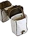 TrailMax Canvas & Leather Pommel/Horn Horse Saddle-Bags for Trail Riding, Premium Leather & Rugged Canvas with Brass Hardware, Heavy Leather Straps & Leather Piping, Fits Western or Endurance Saddlethumb 3