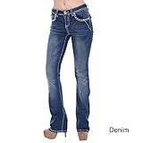 Sexy Couture Women's S95-PB Mid Rise Flare Bottoms Boot Cut Jeans
