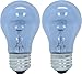GE Lighting 48706 40-Watt Reveal A15 Appliance Bulb, 2-Card, 2 Count (Pack of 1), Clear