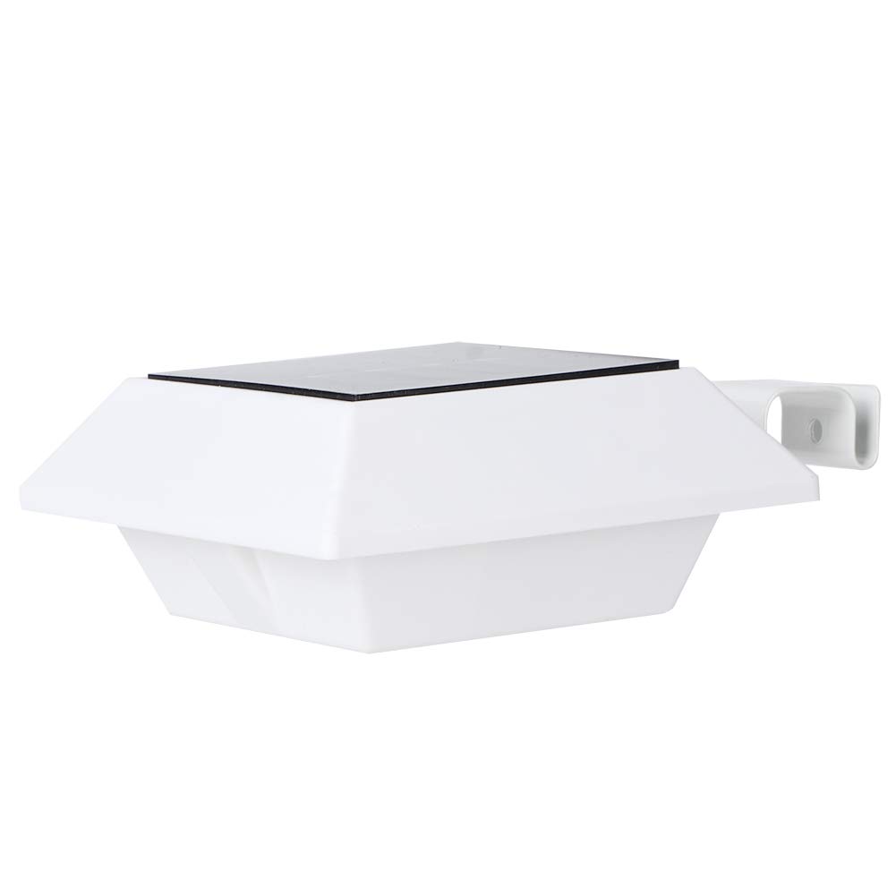 Garden Security Lamp Solar Gutter Light, 6 LED Solar Fence Lamp, Lawn Parks Terrace for Driveway Garden Path