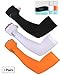 SHINYMOD UV Sun Protection Arm Sleeves for Men Women to Cover Arms with Thumb Holes, Cooling Sports Compression Sleeve