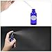 Pack of 12, 1 oz Cobalt Blue Glass Bottles with Black Fine Mist Sprayers by Mavogel,Including 2 Extra Black Fine Mist Sprayers, 2 Stainless Steel Mini Funnel,2 Transfer Pipettes, 12 Bottle Labels
