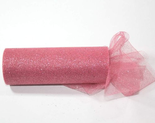 *SALE* 9 GLITTER Tulle Rolls each one 6" By 30 Ft