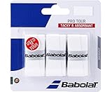 Babolat Pro Tour Grip, Black, Black or White, Pack of 3