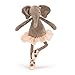 Jellycat Dancing Darcey Elephant Stuffed Animal, Medium 13 inches - Elephant Plush Toy - Classic Children's Gift