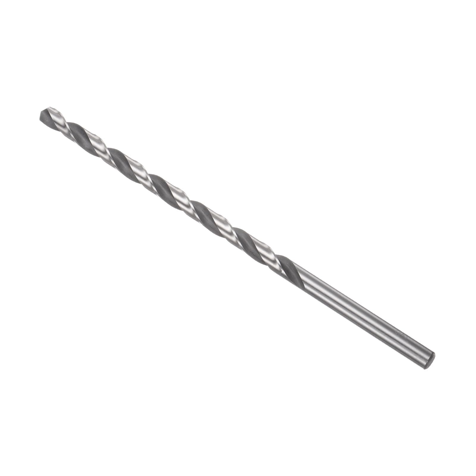 CoCud Extra Long 6542 High Speed Steel Twist Drill Bits, 8.2mm Diameter 200mm Length, Black Oxide Straight Twist Jobber Drill Bit - (Applications: for Metal Woodwork Plastic Aluminum)