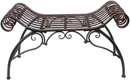 Amazon De Linder Exclusiv Eisenbank Bank Gartenbank Sitzbank Eisen Gartenmobel Antik Braun