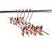 Koobay 10PS/LOT 14“ Shiny Metal Rose Copper Gold Clips Pants Hangers Trousers / Skirt Hang rack with Swivel Hook