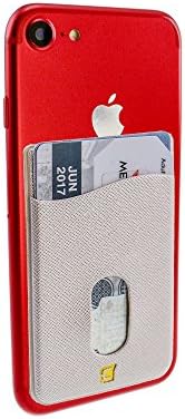 Caseco Phone Ninja Wallet, Card Holder Super Slim Wallet Credit Card Holder Sticks to most smartphones &amp; cases (Red)