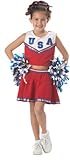 California Costumes Patriotic Cheerleader Child Costume (Red)-Medium