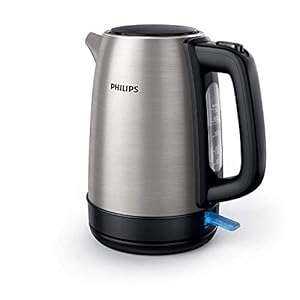 Philips Waterkoker – Inhoud 1.7 L met Veerdeksel en Indicatielampje, RVS, Draaivoet (HD9350/90)