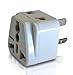 Grounded Universal 2 in 1 Plug Adapter Type I for Australia, China, New Zealand and more - CE Certified - RoHS Compliant