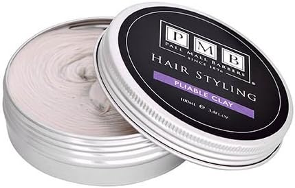 Pliable Clay 50ml - Styling Product For Men from Pall Mall Barbers (50 ml, Matt Grey) by Pall Mall Barbers