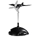 Sunnytech Mini Solar Plane Rotating Propeller Creative Solar Aircraft Ornaments Dynamic Interior Decoration Science Home Office Toy for Desk Physics Toy Solar Car Decoration WJ164