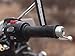 Motorcycle Handlebar Leather Throttle Grips Wrap Covers With 3M Tape Universal for all Bike Handles Accessories By Trip Machine Company (Black)