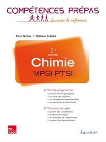 Chimie, 1re année MPSI-PTSI