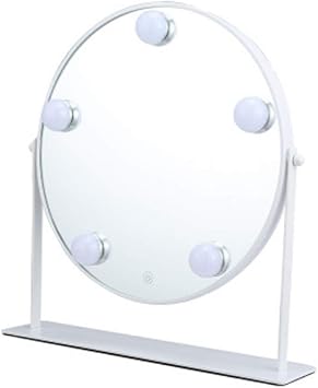 LLJXC Espejo de baño, Espejo de vanidad Escritorio led Espejo de