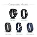 2-Pack TUSITA Ankle and Larger Size Wrists Extender Band Compatible with Fitbit Versa 1 2 3 4, Charge 1 2 3 4 5, Charge HR