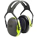 3M Personal Protective Equipment 3M Peltor X4A Over-the-Head Ear Muffs, Noise Protection, NRR 27 dB, Construction, Manufacturing, Maintenance, Automotive, Woodworking, Heavy Engineering, Mining, Chartreuse, One Size Fits Most primary