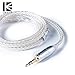 KBEAR 8 Core Silver Plated Upgrade Earphone Cable, Detachable Replacement Cable HiFi in Ear Monitor Wires for TIN P1 for Shure SE215 SE315 SE425 SE535(MMCX 3.5mm)