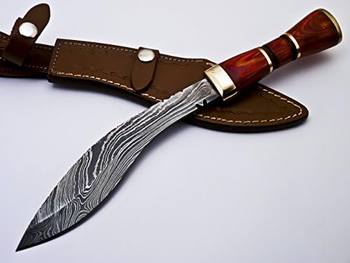 RARE CUSTOM DAMASCUS KHUKRI KUKRI BOWIE KNIFE: NO-02