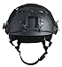 iMeshbean Multifunctional Tactical Helmet,Airsoft half mask Version Suprise As a Gift(Black)