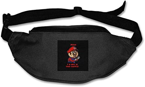 Fanny Pack For Women Men Plumber Meme Su-per Ma-rio Bros Waist Bag Pouch Travel Pocket Wallet Bum Bag For Running Cycling Hiking Workout