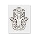 Hamsa Palm Mandala Stencil - Spiritual Mandala Stencil for Painting