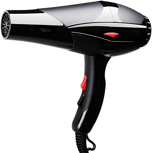 Skwu Hair dryer home high power barber shop dedicated 4000 hot and cold air negative ion hair dryer tube does not hurt hair Black 24 * 15 * 23cm