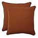 Pillow Perfect Monti Chino Solid Indoor/Outdoor Throw Pillow Plush Fill, Weather and Fade Resistant, Throw - 18.5
