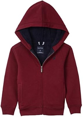 burgundy sherpa hoodie