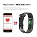 QIANXIANG Fitness Tracker,Sport Activity Tracker with Heart Rate/Sleep Monitor, Waterproof and Dustproof Bluetooth Smart Watch/Band/Bracelet with Calorie/Step Counter for Android & iOS Phones.