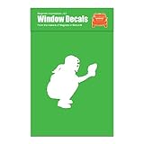 Softball Catcher Car Window Decal