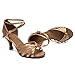 Roymall Women's Beige,Satin Latin Dance Shoes,Model 217-7,8 B(M) US