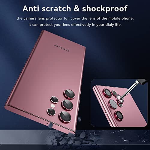 WSKEN for Samsung Galaxy S22 Ultra Camera Lens Protector,[Anti Scratch
