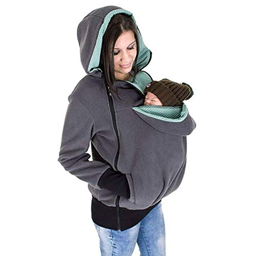 Exclusive-Version-NeuFashion-Double-Thick-Real-Baby-Carrier-Hoodie-Jacket-Kangaroo-CoatJacket-Women-Maternity-Pregnant-Top-Baby-Wearing-Baby-Holder-Fleece-Hooded-Sweatshirt-Baby-Carrier-Sweater