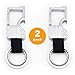 Bottle Opener Key Chain - Premium Car Key Holder with Belt Clip - Set of 2