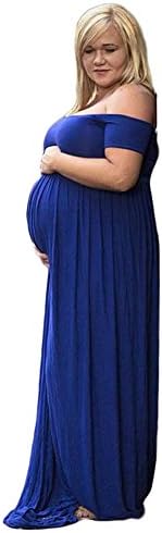 Maxi Maternity Photography Dress Summer Pregnant Women Baby Shower Dress for PhotoShot