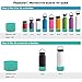 Flaskars Protective Silicone Boot for 12oz - 40 oz Hydroflask Water Bottles Anti-Slip Bottom Stanley Sleeve Cover Bumper (Mint, Fits Hydroflask 32 and 40 OZ)