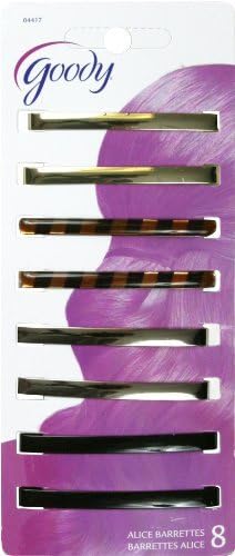 Goody Classics Barrette Stay Tight, Patterned, 8 Count by Goody Classics