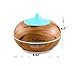 MIIRROR 300ml Essential Oil Diffuser for Aromatherapy & Ultrasonic Cool Mist Air Humidifier - Filter Free: Best Personal Aroma Diffuser for Office, Home, Bedroom, Kids & Baby Room and Yoga Spa- Wood
