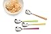 RSVP International Ice Cream Tool Collection, Dishwasher Safe, Large Handle, Colored Handle Spoons, 4 Piece