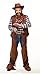 Mustaches Self Adhesive, Novelty, Nomad Fake Beard and Fake Mustache, False Facial Hair, Costume Accessory for Adults, Brown Color